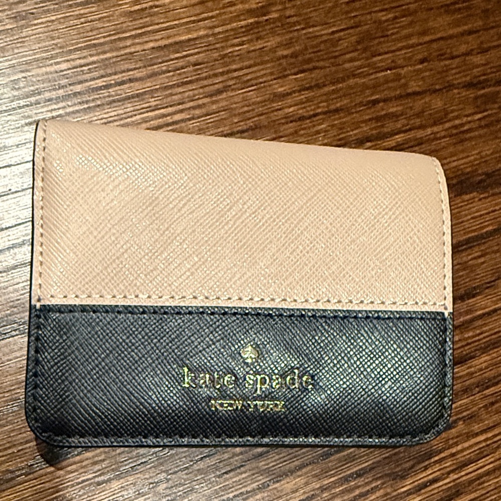 Kate Spade Blush and Chocolate Card Holder